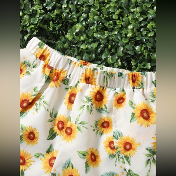 NWOT Girls Size 10Y Sunflower Wrap Hem Shorts - Picture 11 of 12